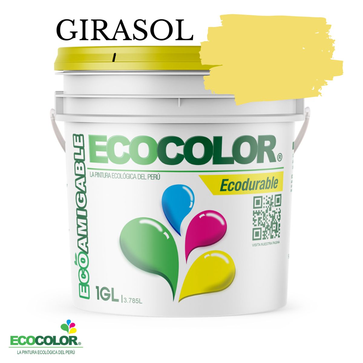 ECOCOLOR - PINTURA ECOCOLOR ECODURABLE GIRASOL 1GL