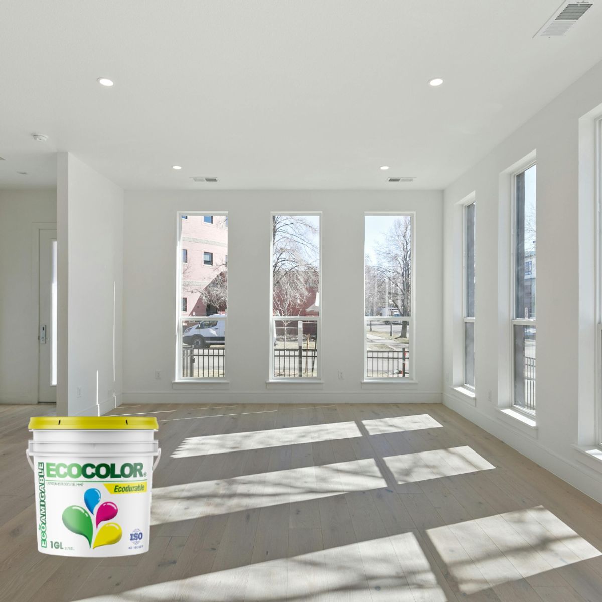 ECOCOLOR - PINTURA ECOLOGICA ECODURABLE GRIS HORIZONTE 1GL