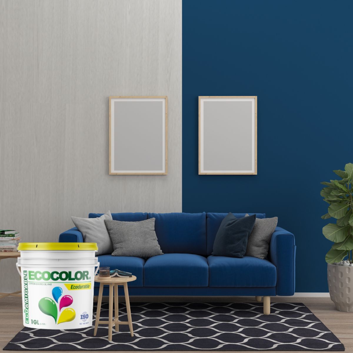 ECOCOLOR - PINTURA ECOLOGICA ECODURABLE LIRIO AZUL 1GL