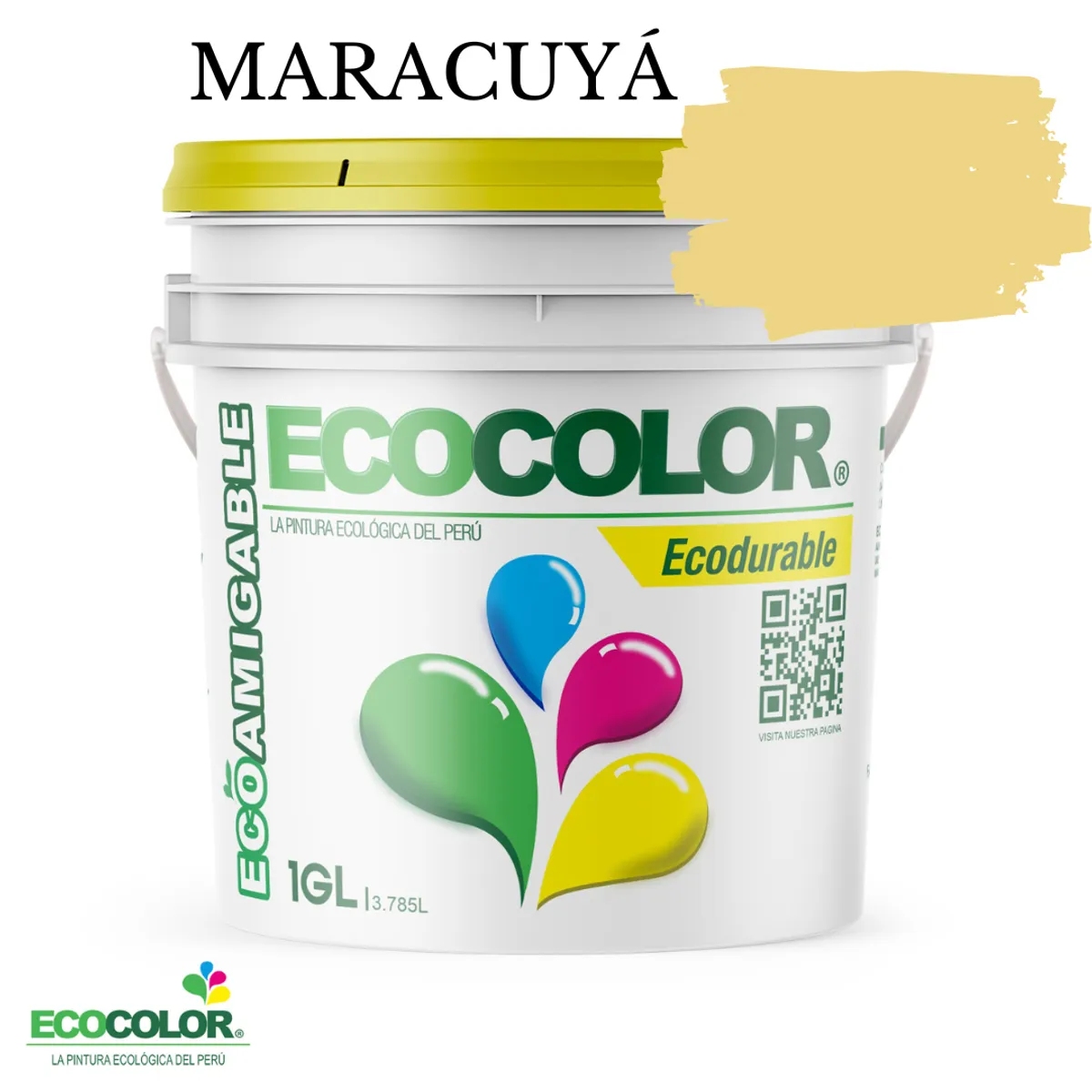 ECOCOLOR - PINTURA ECOCOLOR ECODURABLE MARACUYA 1GL