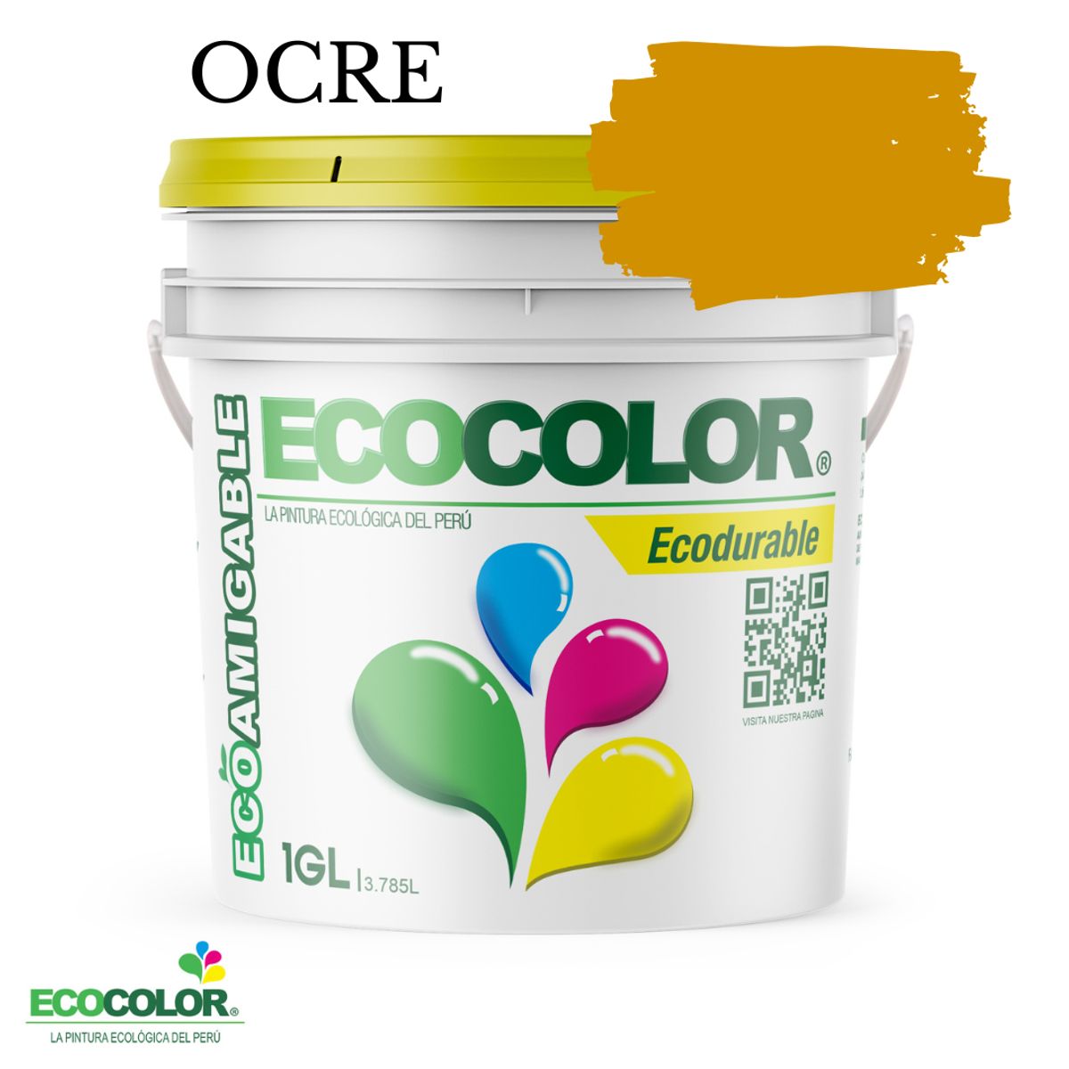 ECOCOLOR - PINTURA ECOCOLOR ECODURABLE OCRE 1GL