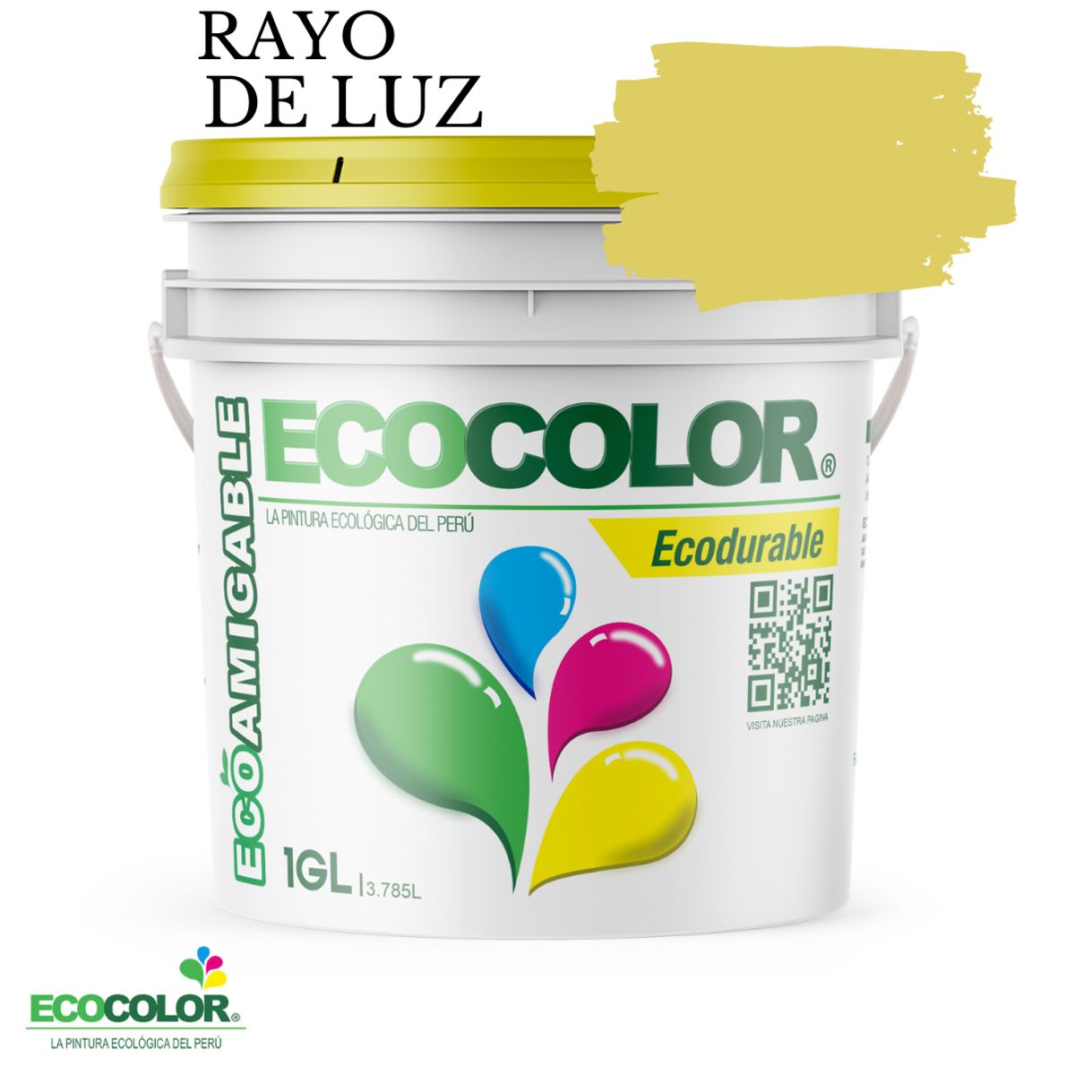 ECOCOLOR - PINTURA ECOCOLOR ECODURABLE RAYO DE LUZ 1GL