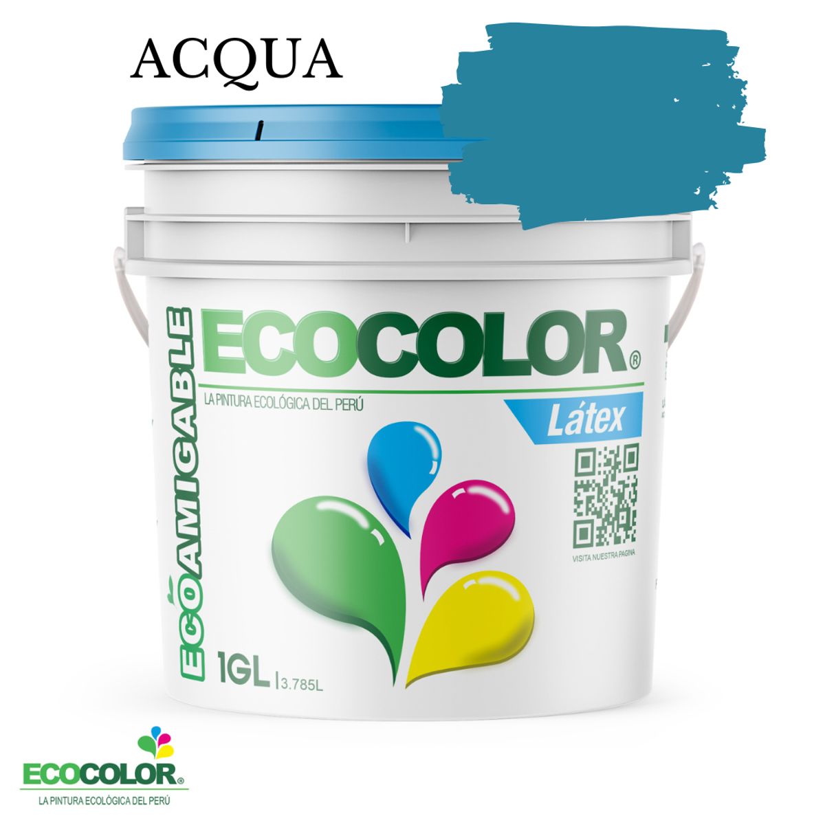 ECOCOLOR - PINTURA ECOCOLOR LATEX ACQUA 1GL