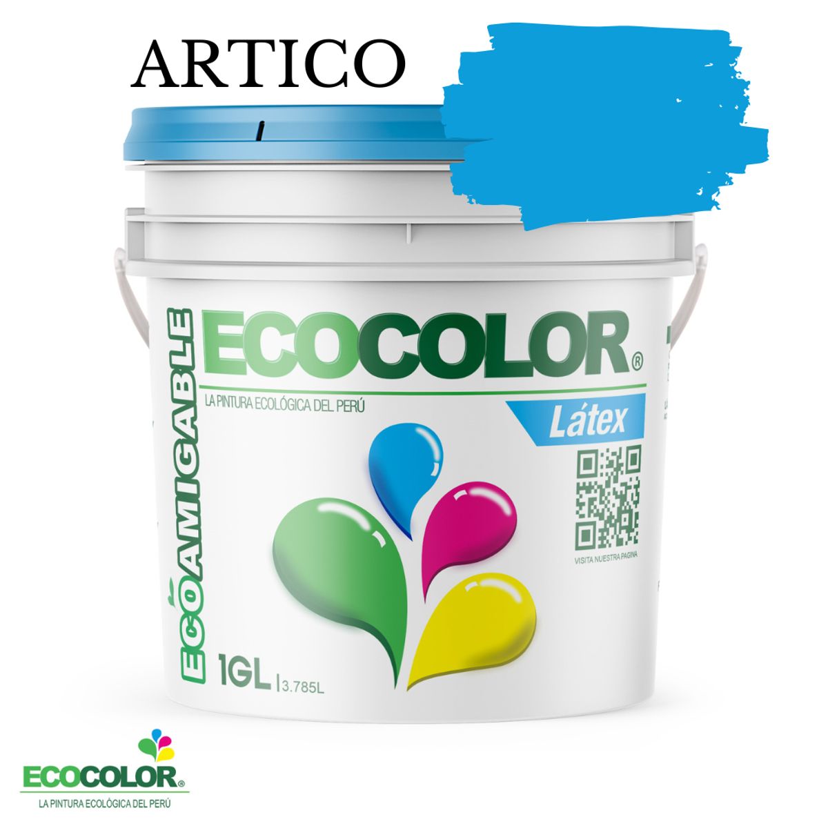 ECOCOLOR - PINTURA ECOCOLOR LATEX ARTICO 1GL