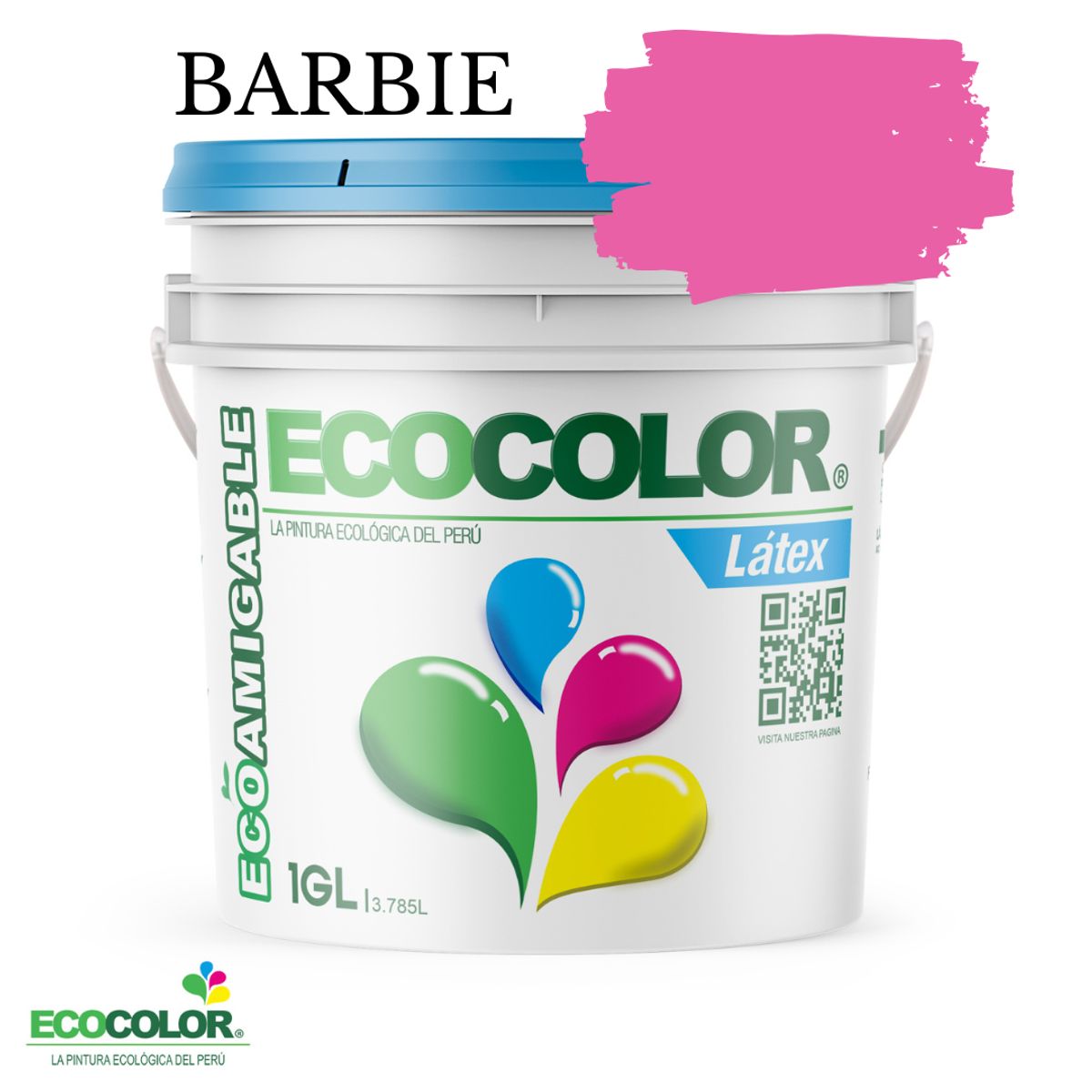 ECOCOLOR - PINTURA ECOCOLOR LATEX BARBIE 1GL