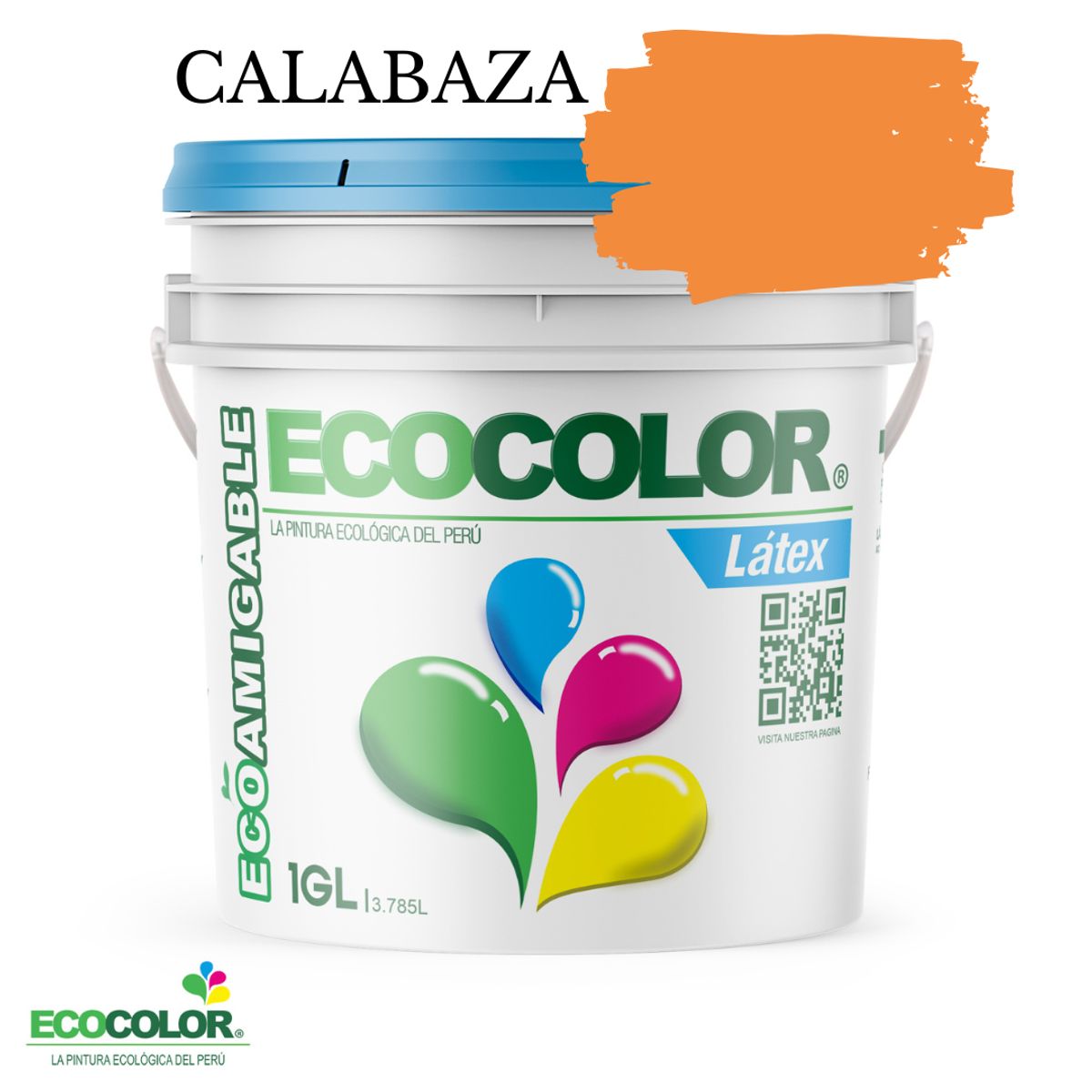 ECOCOLOR - PINTURA ECOCOLOR LATEX CALABAZA 1GL