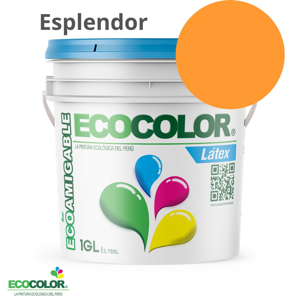 ECOCOLOR - PINTURA ECOCOLOR LATEX ESPLENDOR 1GL