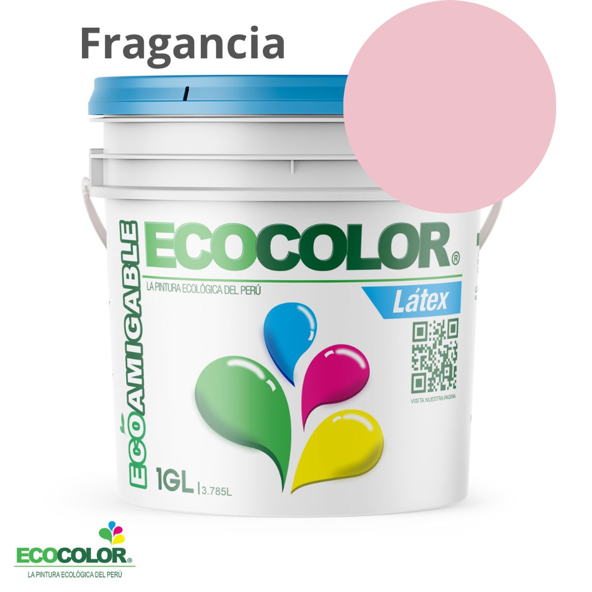 ECOCOLOR - PINTURA ECOCOLOR LATEX FRAGANCIA 1GL