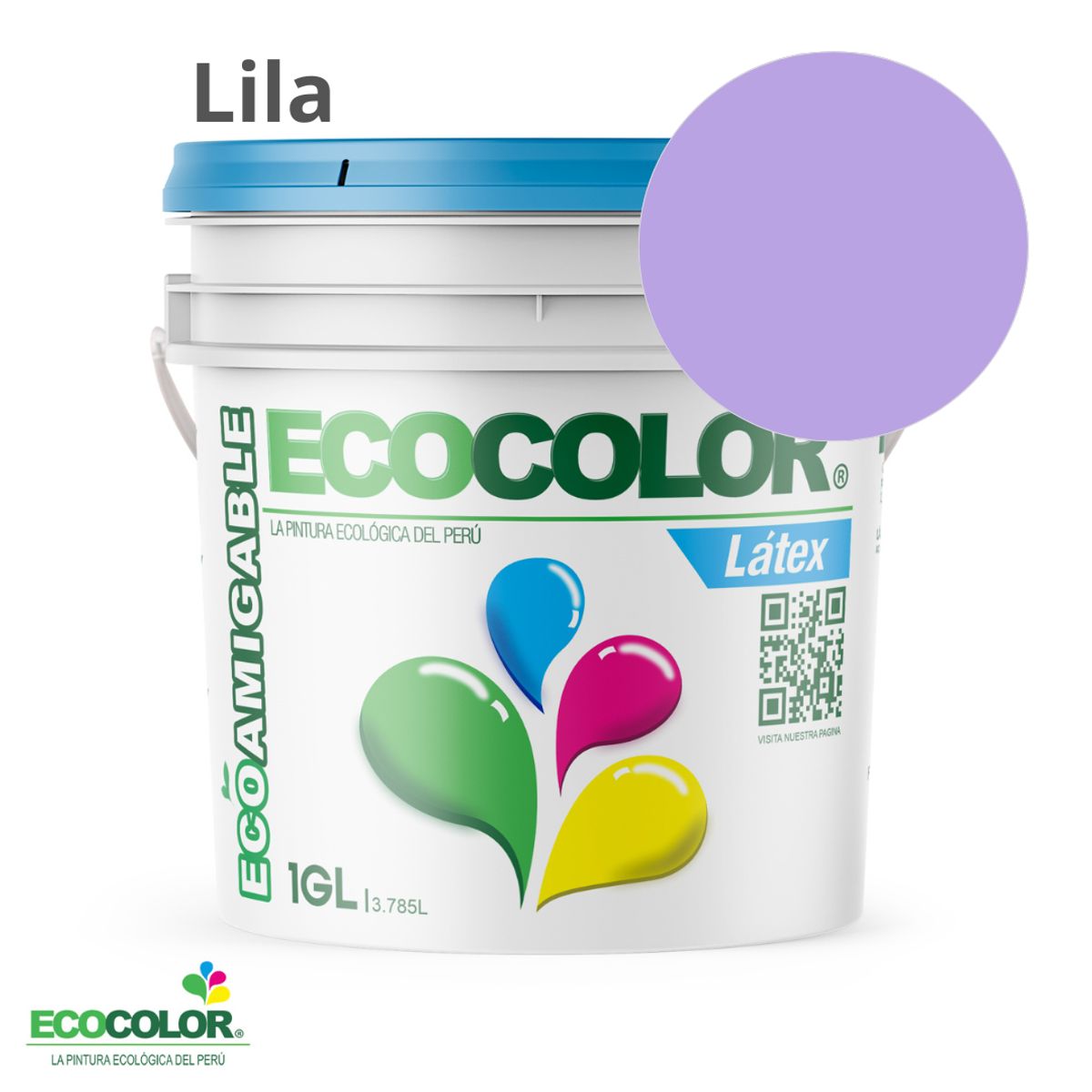 ECOCOLOR - PINTURA ECOCOLOR LATEX LILA 1GL