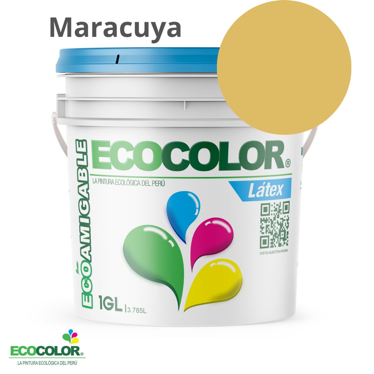 ECOCOLOR - PINTURA ECOCOLOR LATEX MARACUYA 1GL