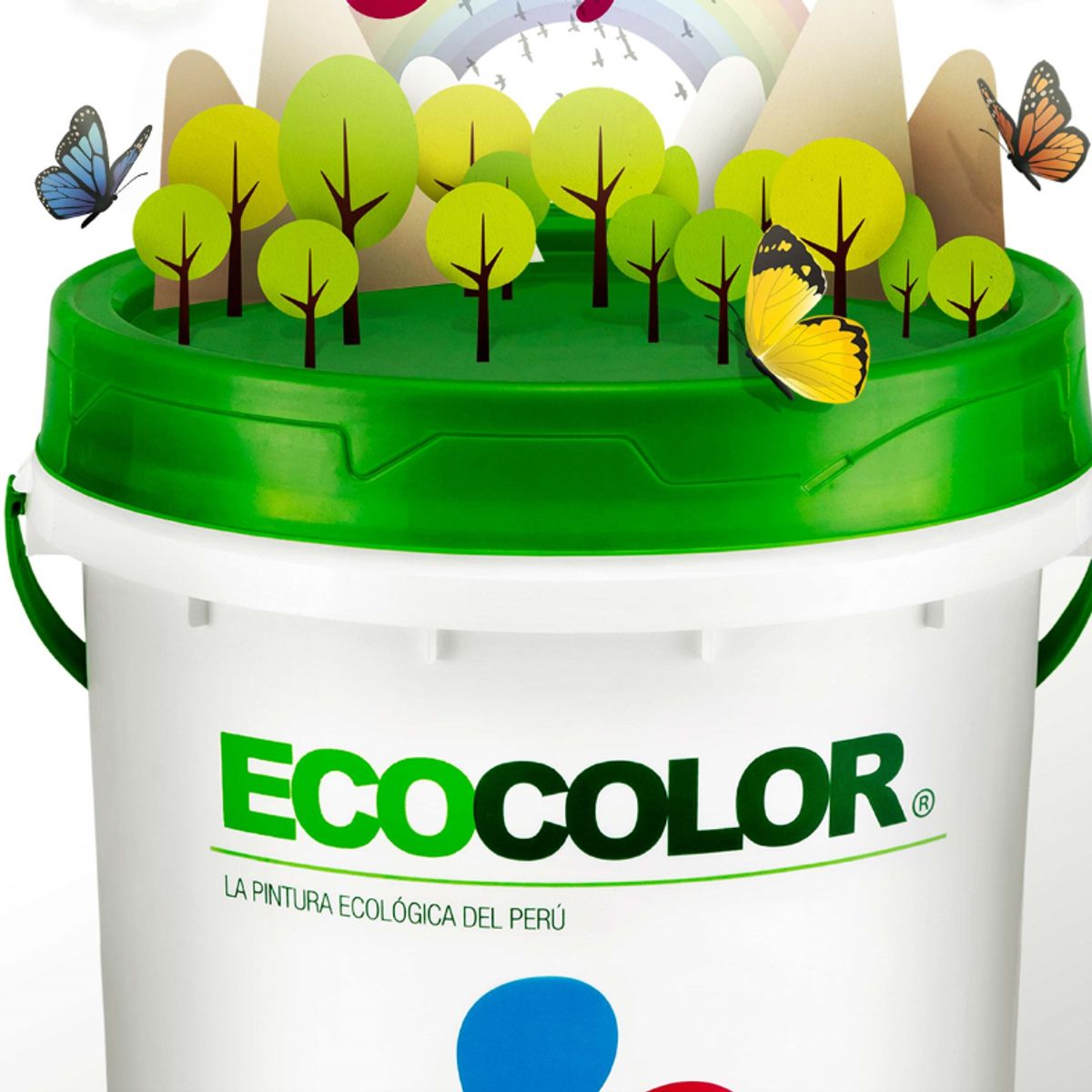 ECOCOLOR - PINTURA ECOCOLOR MATE VERDE ZEN 1GL