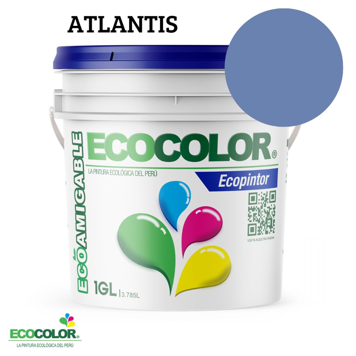 ECOCOLOR - PINTURA ECOCOLOR ECOPINTOR ATLANTIS 1GL