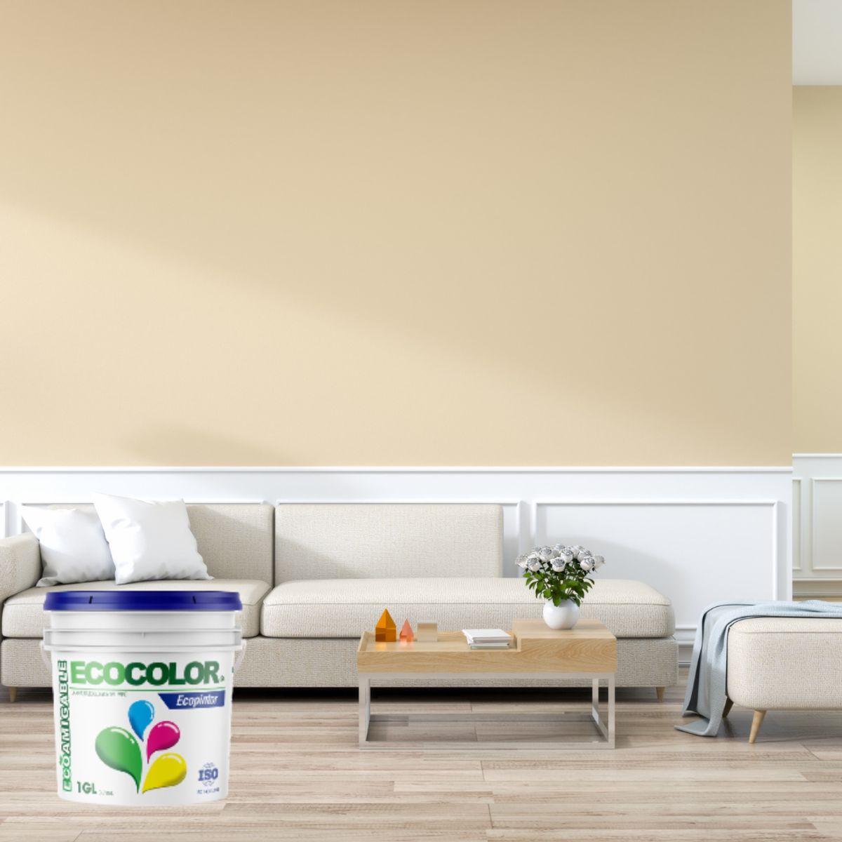 ECOCOLOR - PINTURA ECOLOGICA ECOPINTOR CANELO 1GL