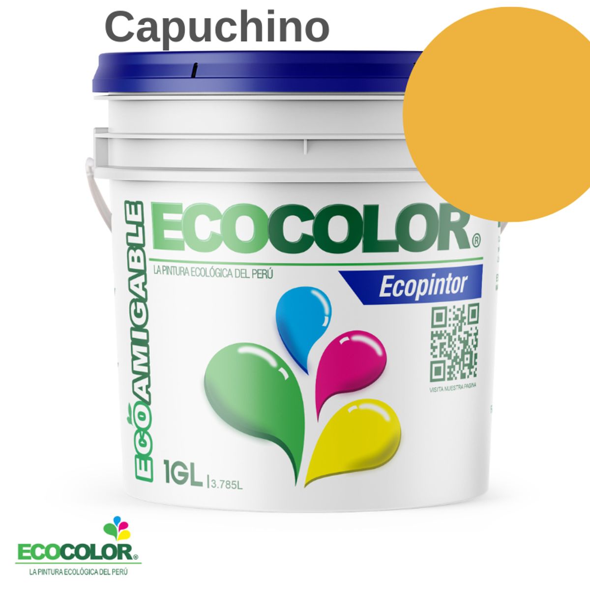 ECOCOLOR - PINTURA ECOCOLOR ECOPINTOR CAPUCHINO 1GL