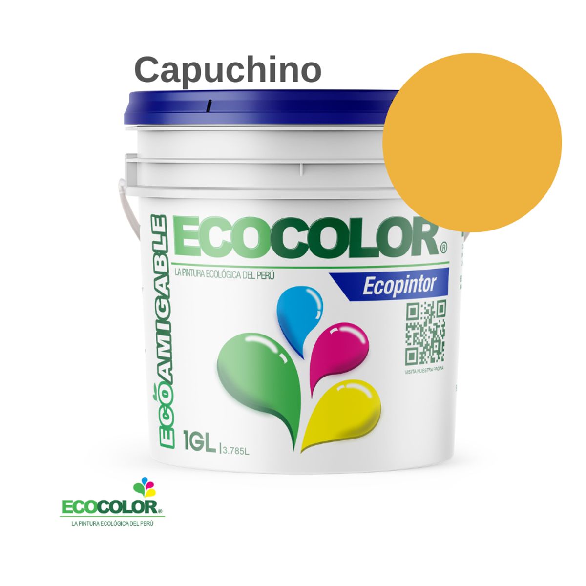 ECOCOLOR - PINTURA ECOCOLOR ECOPINTOR CAPUCHINO 1GL