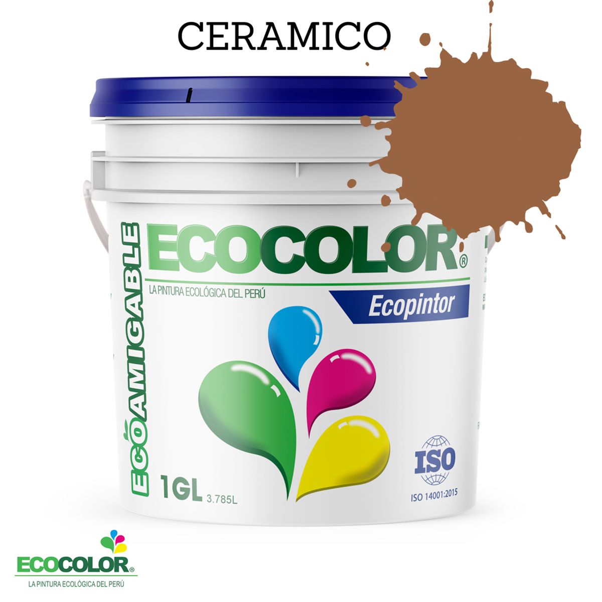 ECOCOLOR - PINTURA ECOLOGICA ECOPINTOR CERAMICO 1GL