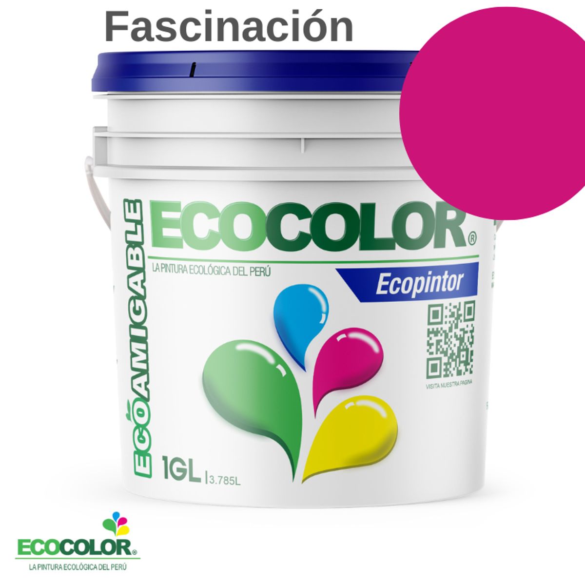 ECOCOLOR - PINTURA ECOCOLOR ECOPINTOR FASCINACIÓN 1GL