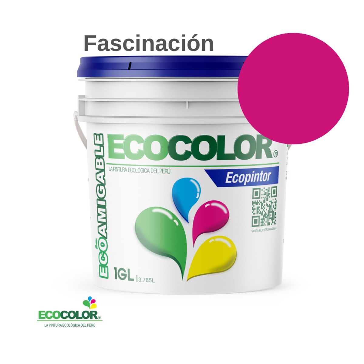 ECOCOLOR - PINTURA ECOCOLOR ECOPINTOR FASCINACIÓN 1GL