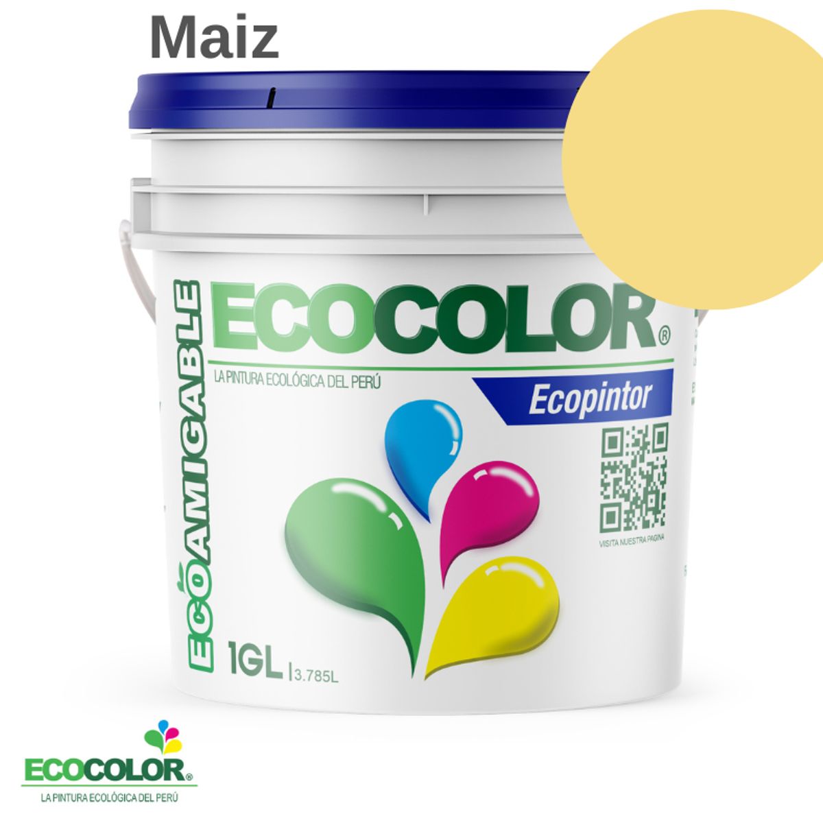 ECOCOLOR - PINTURA ECOCOLOR ECOPINTOR MAIZ 1GL
