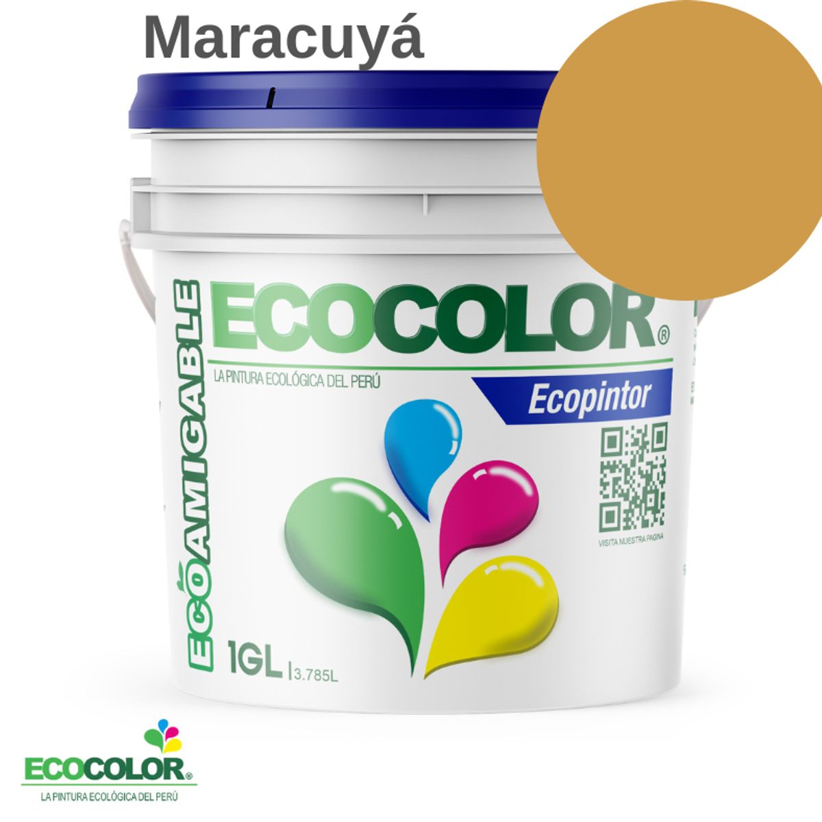 ECOCOLOR - PINTURA ECOLOGICA ECOPINTOR MARACUYA 1GL