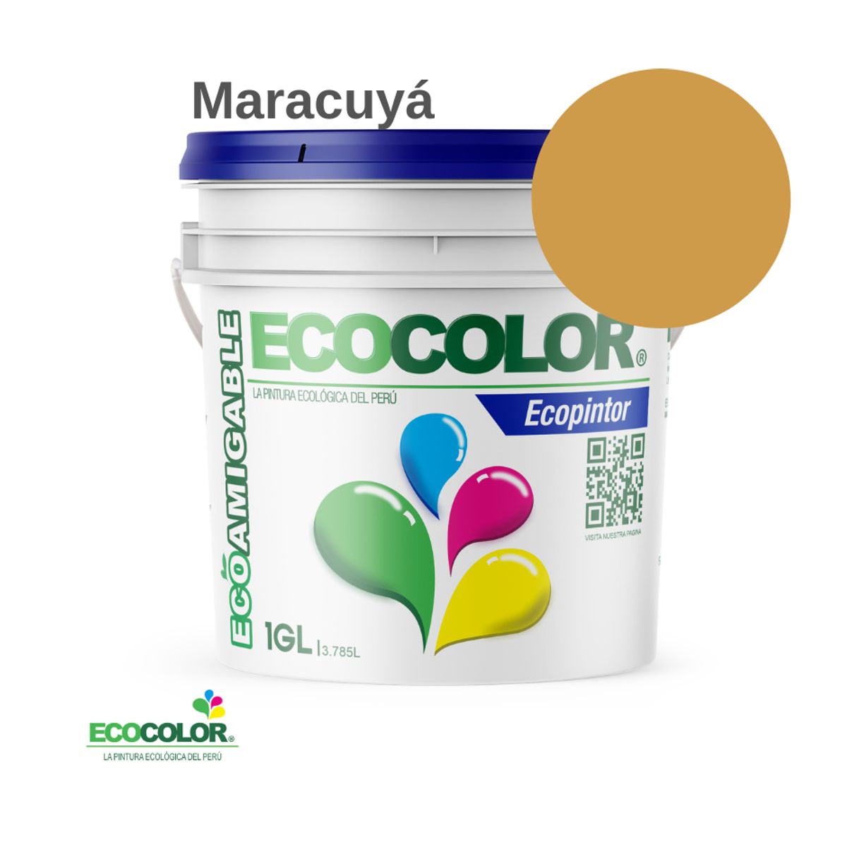 ECOCOLOR - PINTURA ECOLOGICA ECOPINTOR MARACUYA 1GL