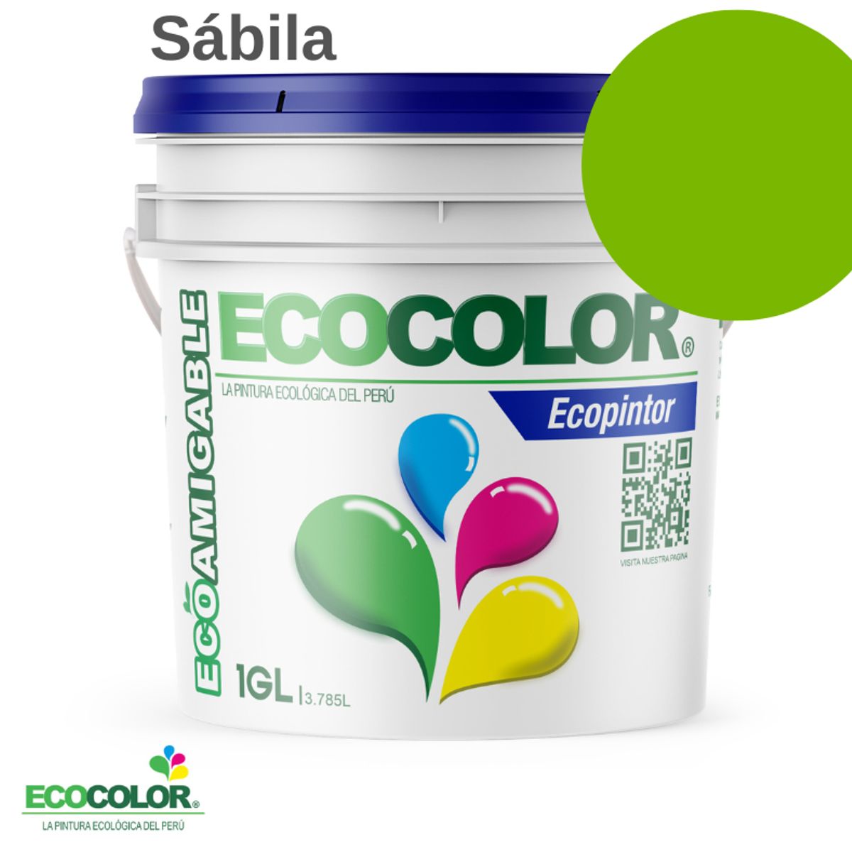 ECOCOLOR - PINTURA ECOCOLOR ECOPINTOR SABILA 1GL