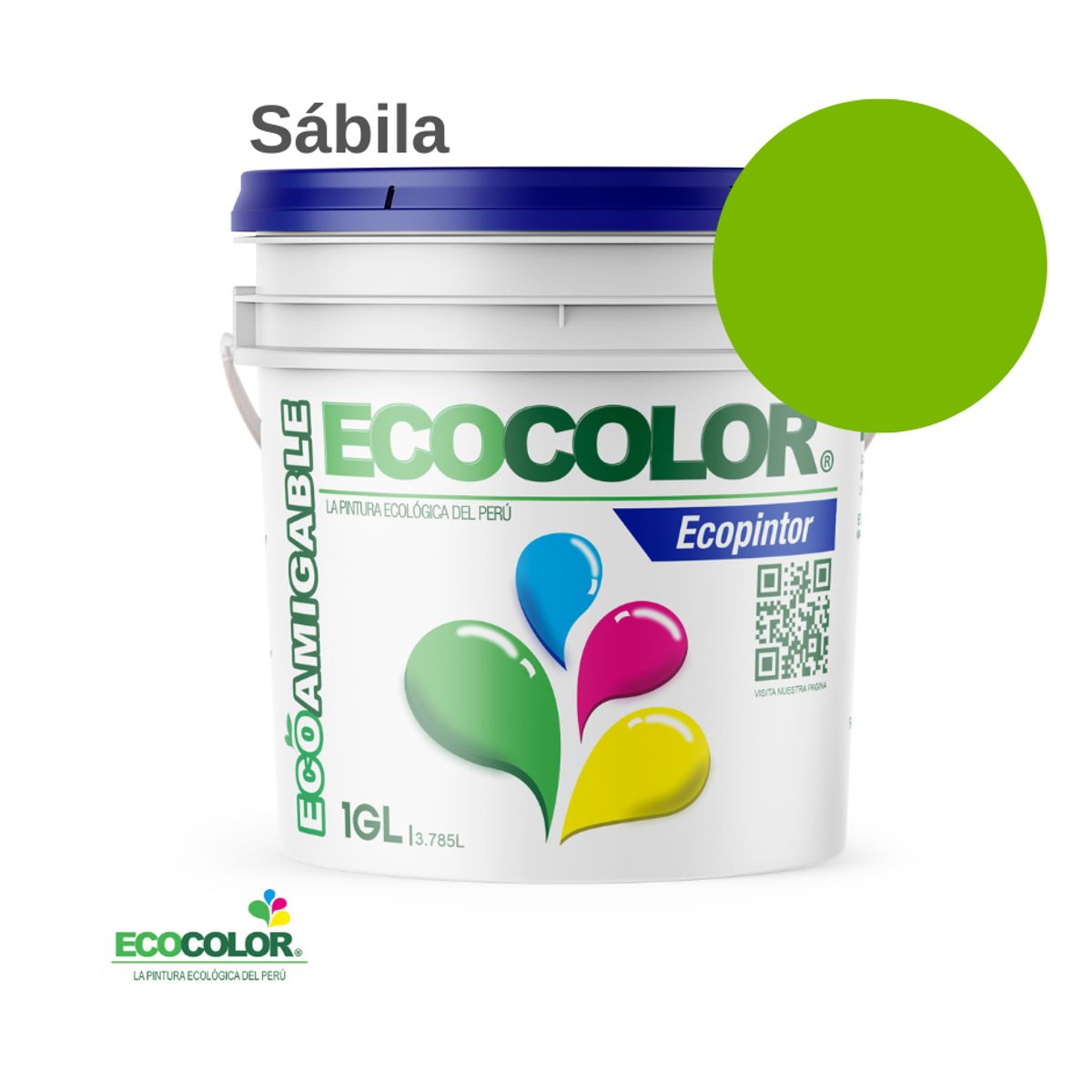 ECOCOLOR - PINTURA ECOCOLOR ECOPINTOR SABILA 1GL