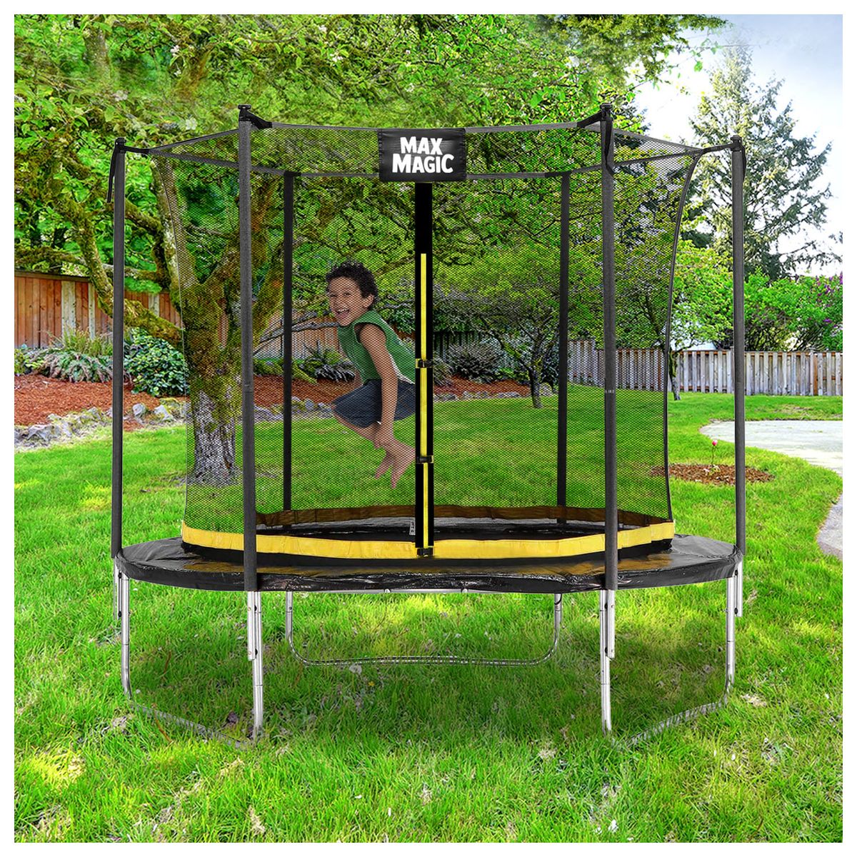 ATLETIS - Cama Elástica 305 cm 10 Ft Negro