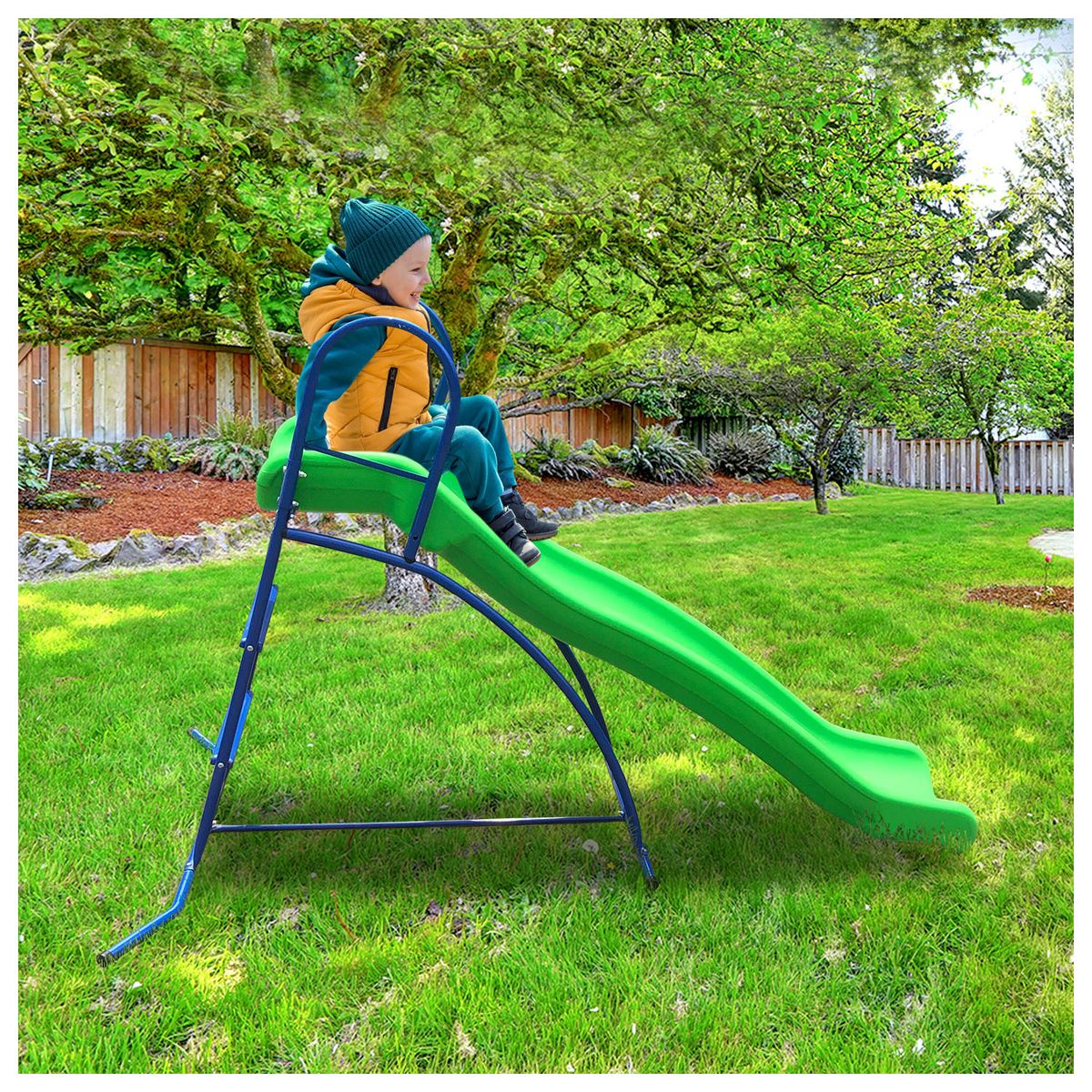 ATLETIS - Resbalín Infantil 4.5 ft Verde