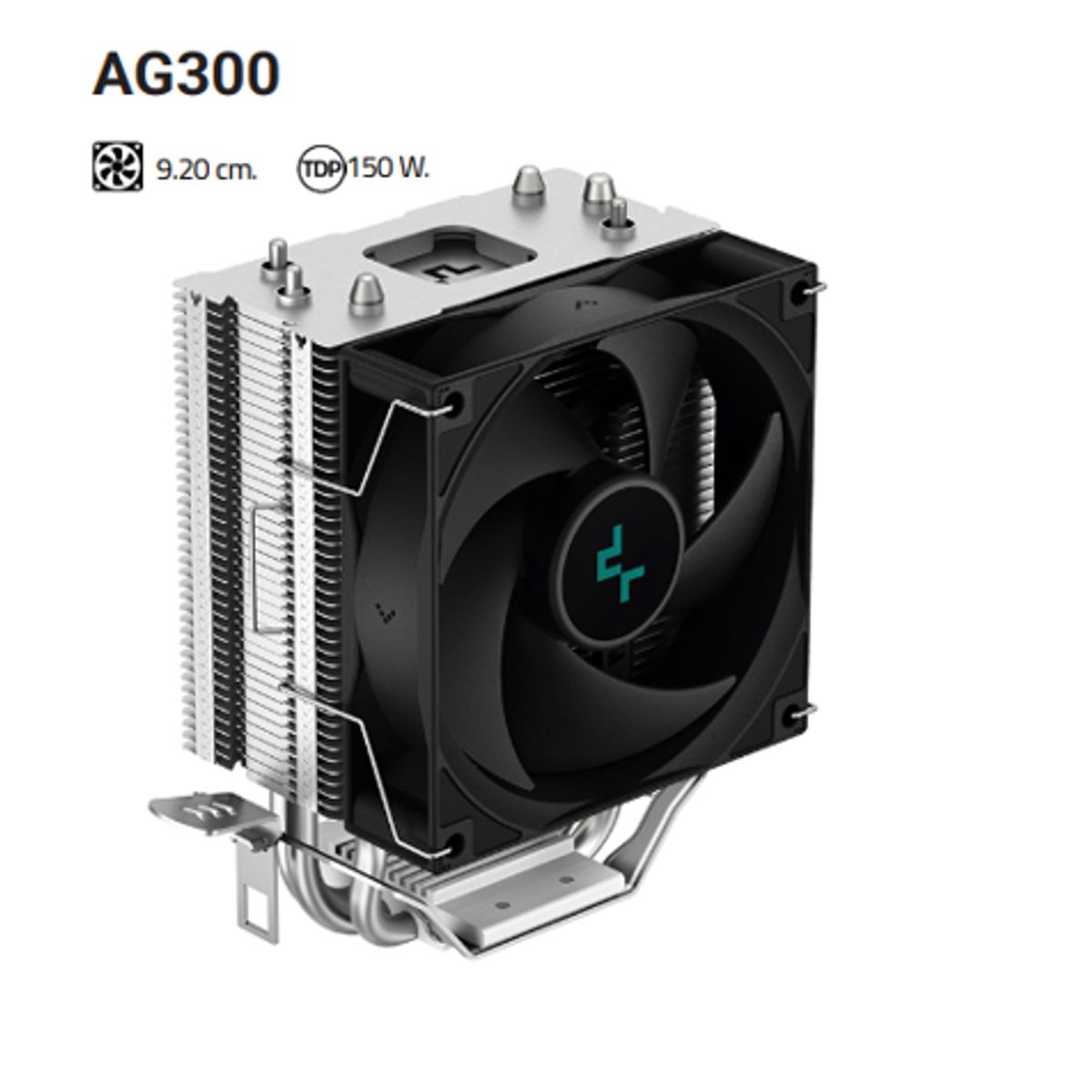DEEPCOOL - Disipador Por Aire AG300 9.20 cm.150 W. Altura: 129mm DEEPCOOL