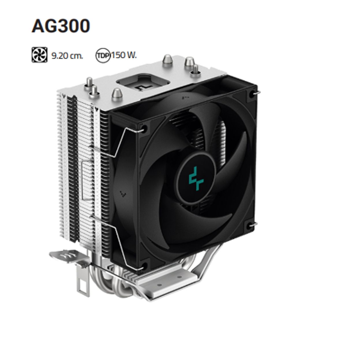 DEEPCOOL - Disipador Por Aire AG300 9.20 cm.150 W. Altura: 129mm DEEPCOOL