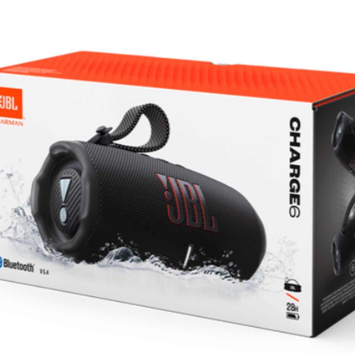 JBL - JBL CHARGE 6 NEGRO CON AURACAST IP68 RESISTENTE A LAS CAIDAS