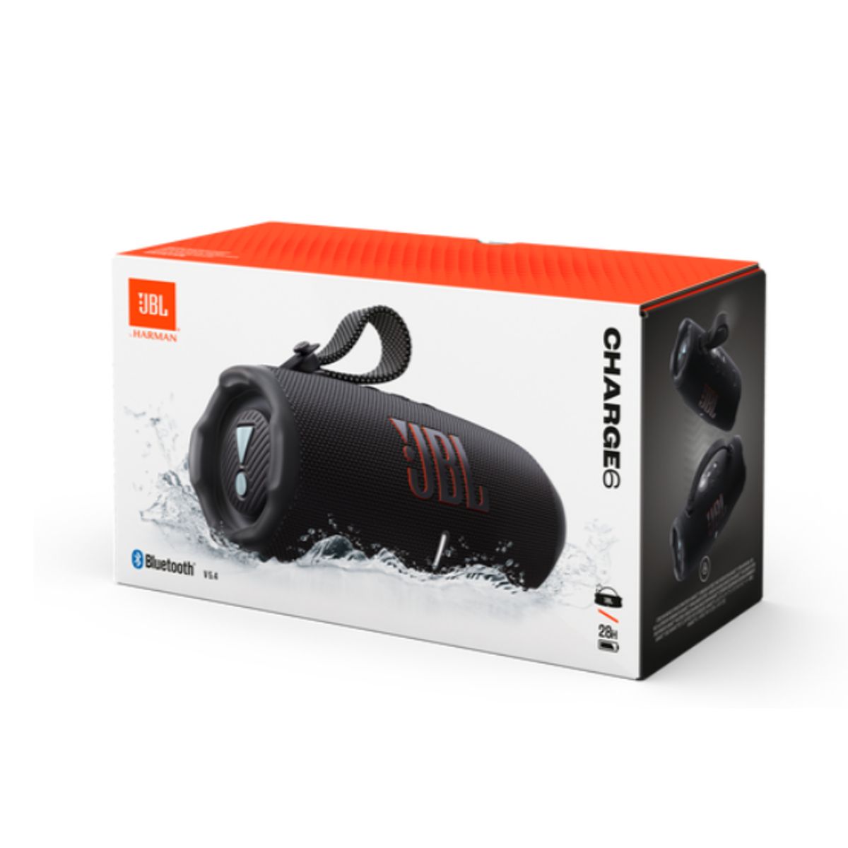 JBL - JBL CHARGE 6 NEGRO CON AURACAST IP68 RESISTENTE A LAS CAIDAS