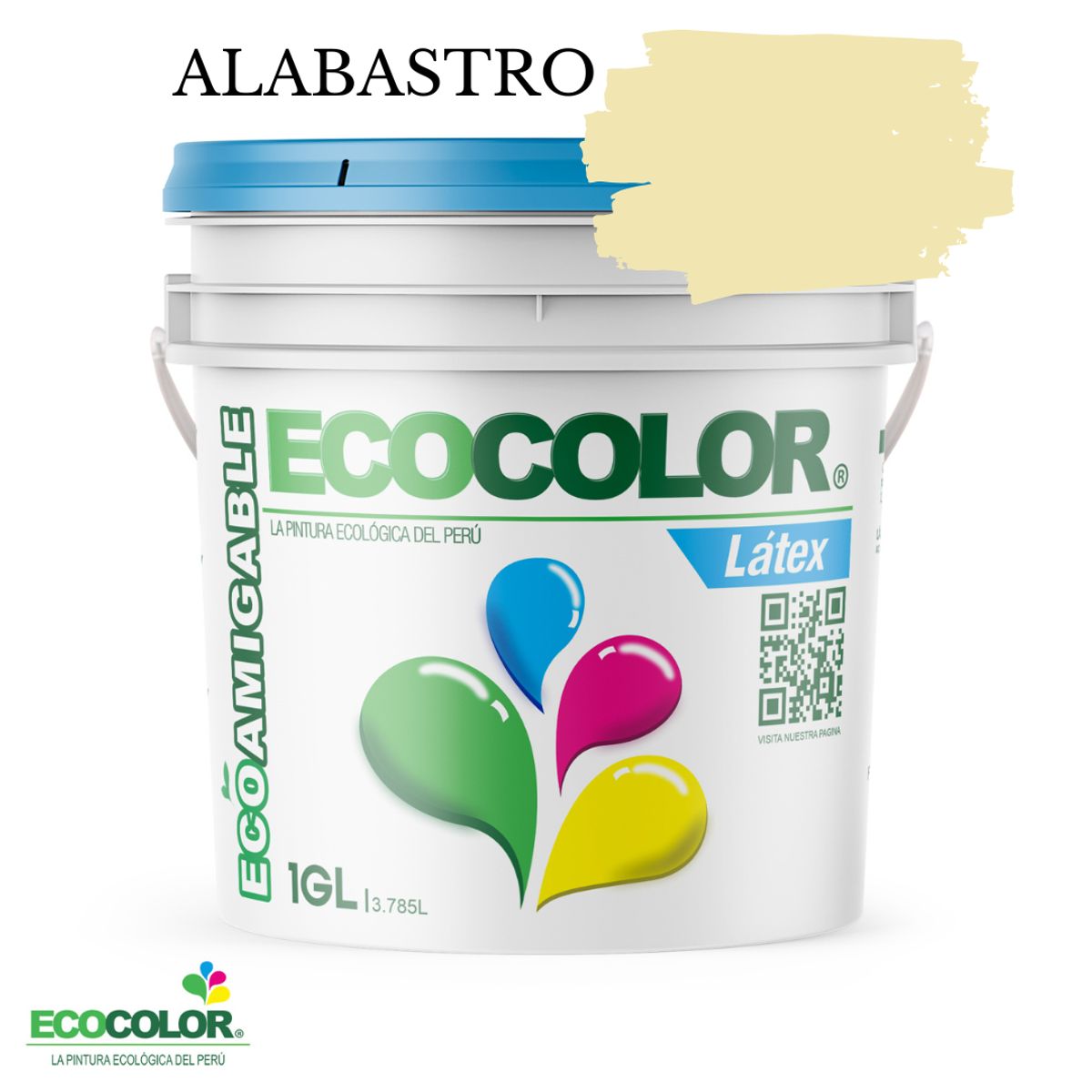 ECOCOLOR - PINTURA ECOCOLOR LATEX ALABASTRO 1GL