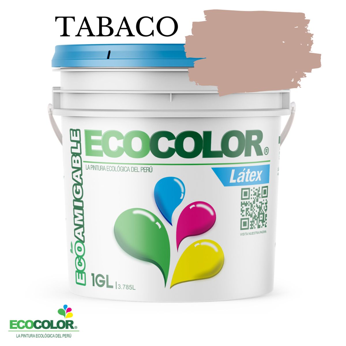ECOCOLOR - PINTURA ECOCOLOR LATEX  TABAC 1GL