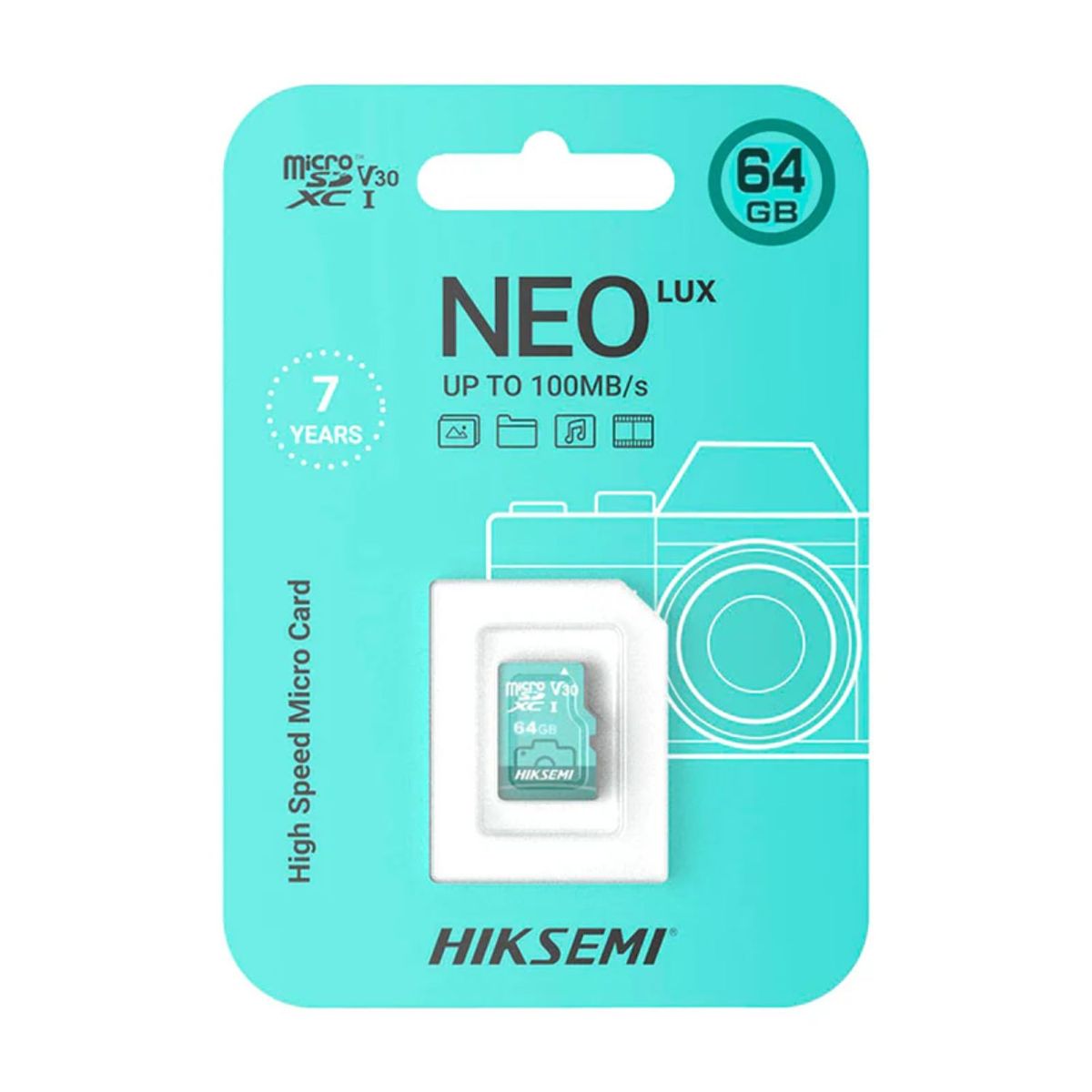 HIKSEMI - MEMORIA MICRO SD 64GB PARA CAMARA SEGURIDAD HIKSEMI