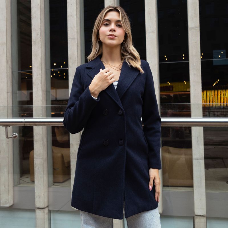 GENERICO - ABRIGO DE PAÑO LARGO DE MUJER