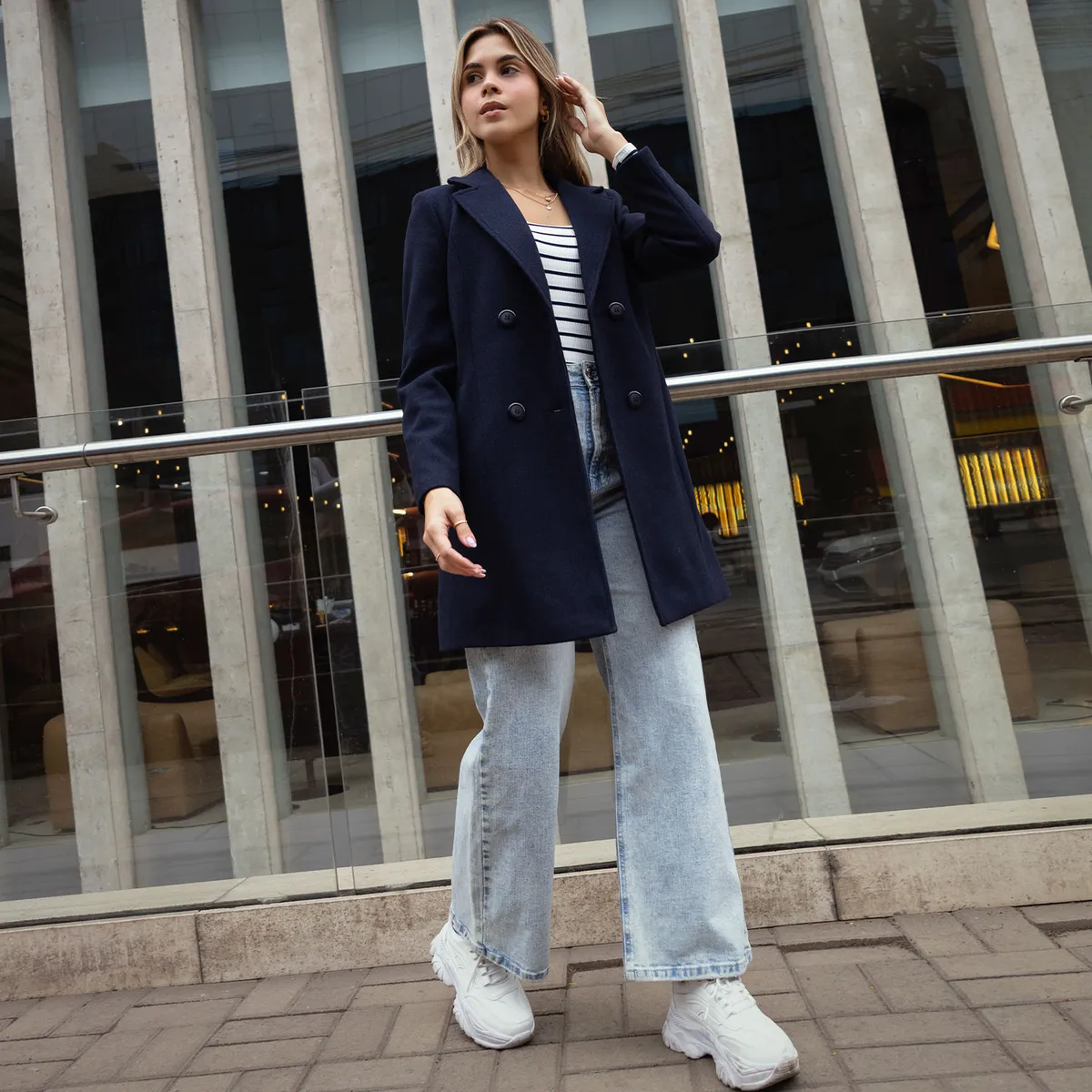 GENERICO - ABRIGO DE PAÑO LARGO DE MUJER