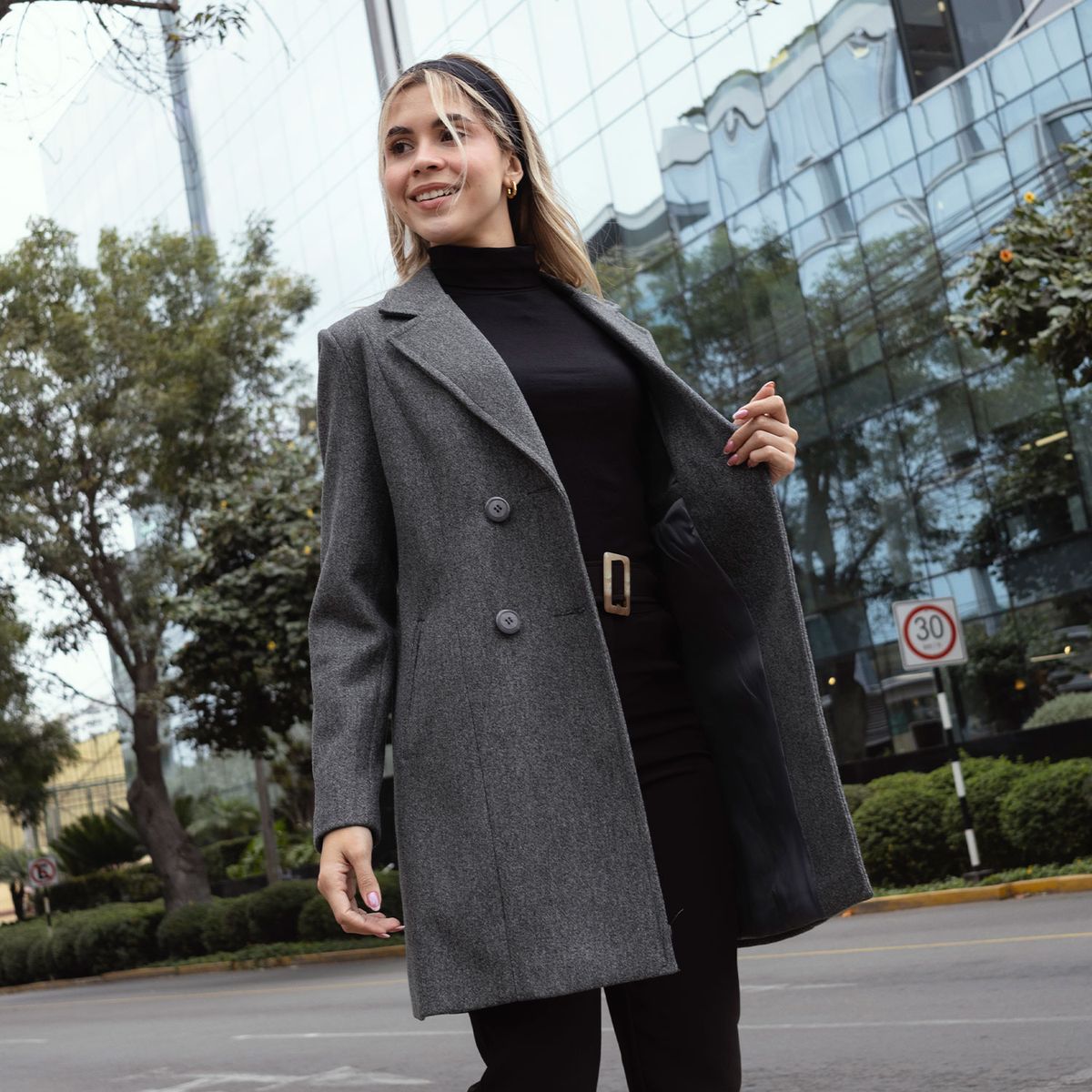 GENERICO - ABRIGO DE PAÑO LARGO DE MUJER