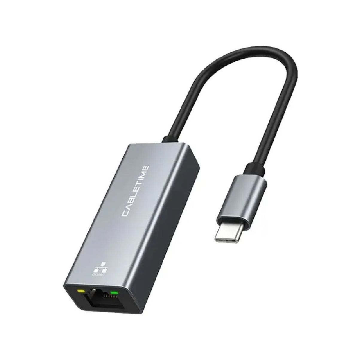 GENERICO - Adaptador de red USB-C Thunderbolt 3 a RJ45 Gigabit CABLETIME CB51G