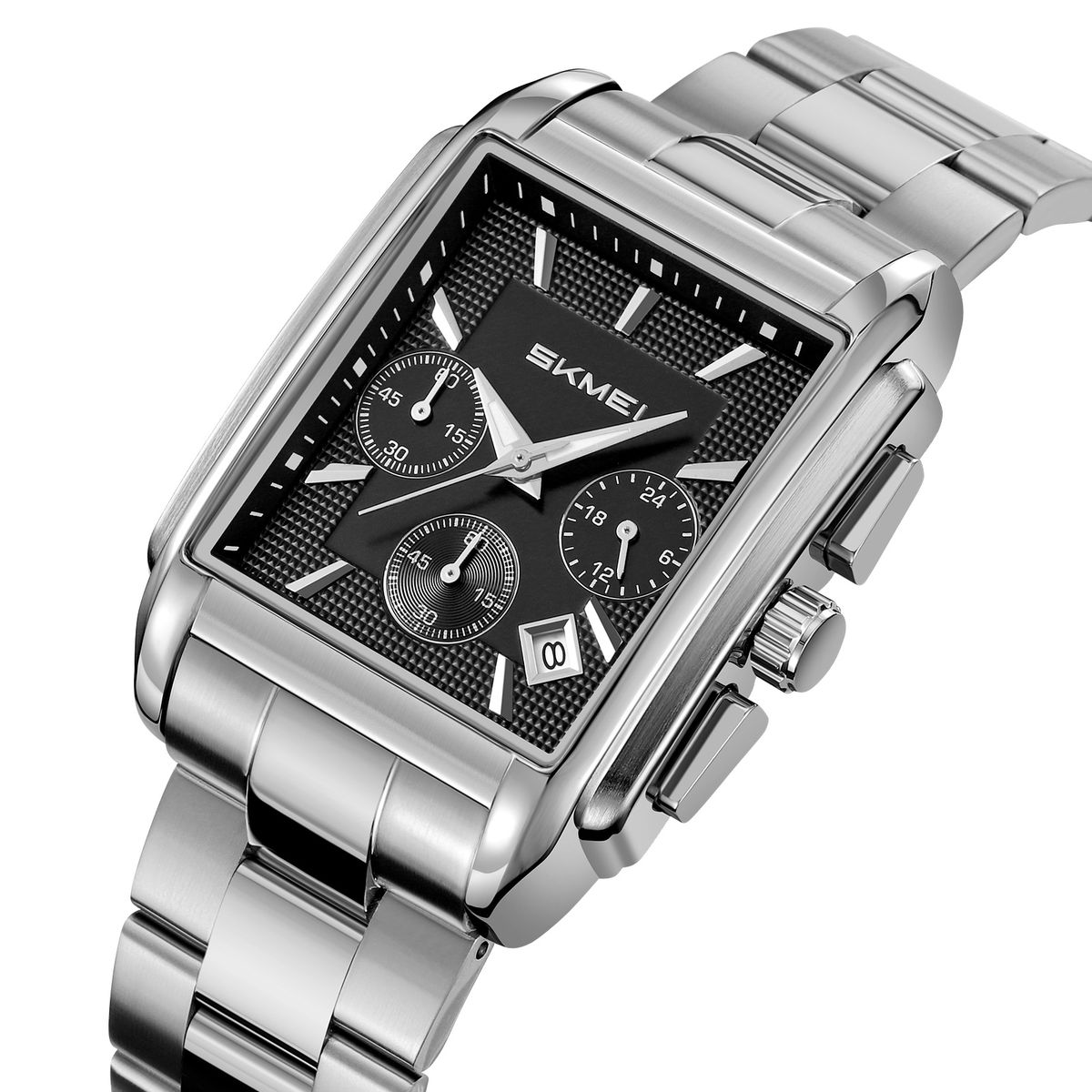 SKMEI - Reloj Skmei 2339 Correa Acero Cronómetro para Caballero