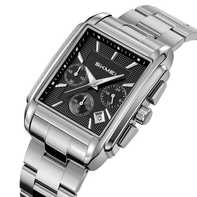 SKMEI - Reloj Skmei 2339 Correa Acero Cronómetro para Caballero