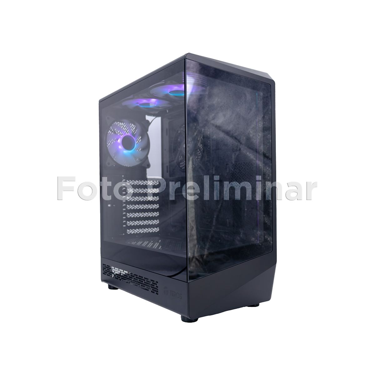TEROS - Case Gamer Teros Te-1321G Mid Tower Ventilador Argb Usb 3020 Color Negro