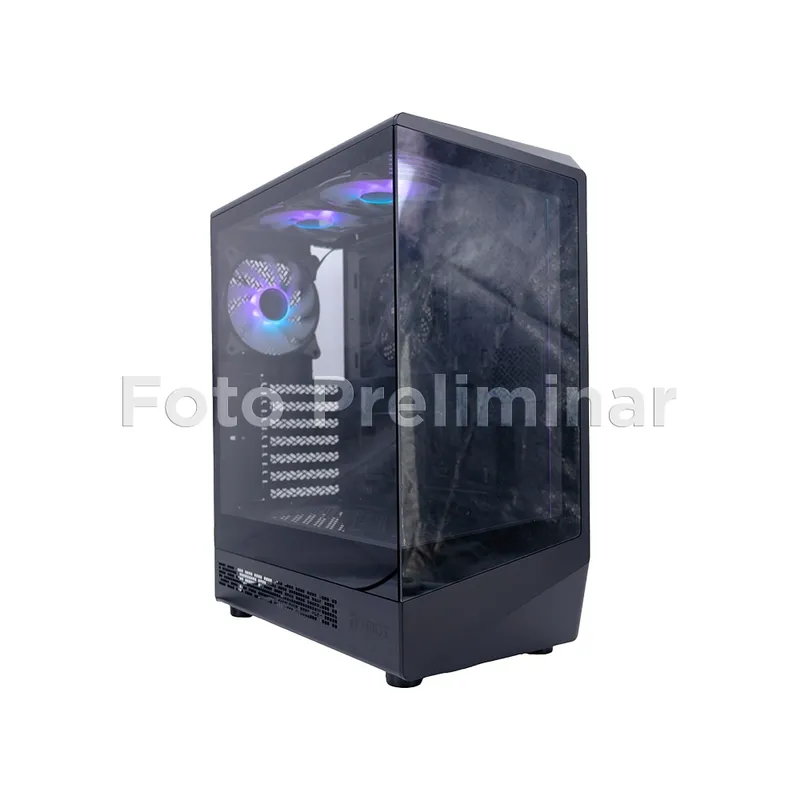 TEROS - Case Gamer Teros Te-1321G Mid Tower Ventilador Argb Usb 3020 Color Negro
