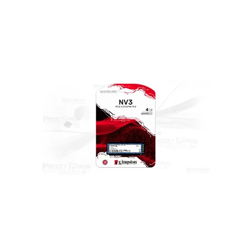 KINGSTON - Ssd Kingston Nv3 M.2 2280 4Tb Pcie Nvme 4.0 - Rápida Y Compatible Con Pc Y Laptops