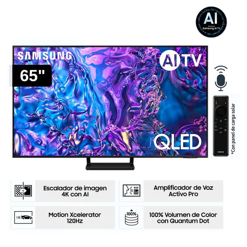 SAMSUNG - Televisor 65 Qled 4k Q70d Tizen Os Smart Tv 2024