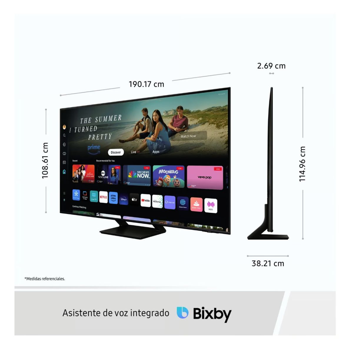 SAMSUNG - Televisor 65 Qled 4k Q70d Tizen Os Smart Tv 2024