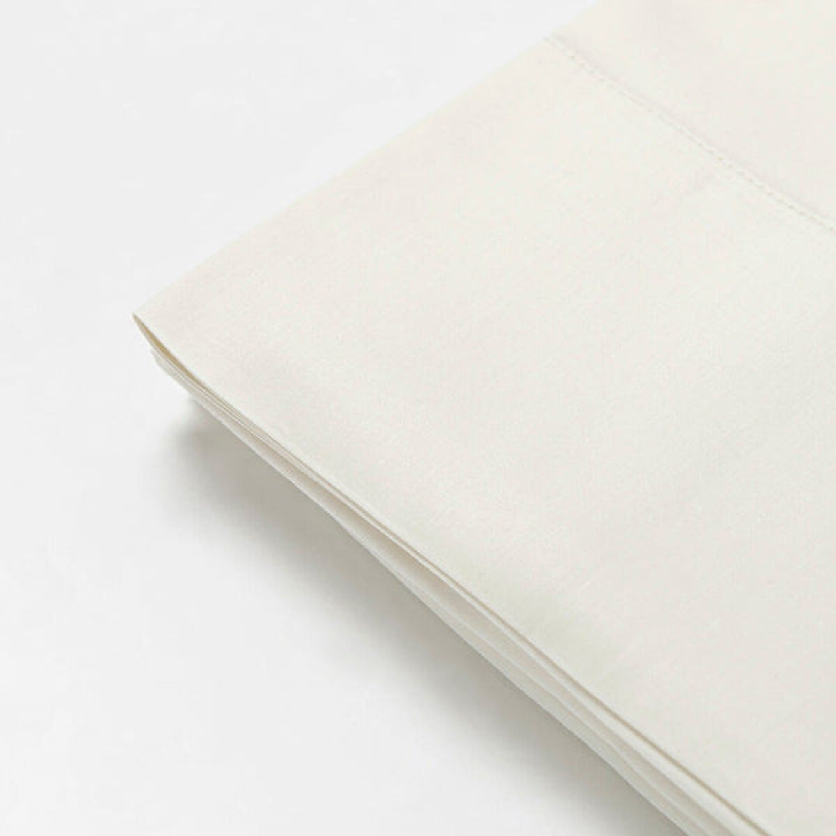 PLUMAS - Juego de Sábanas Blanco Natural 400 Hilos