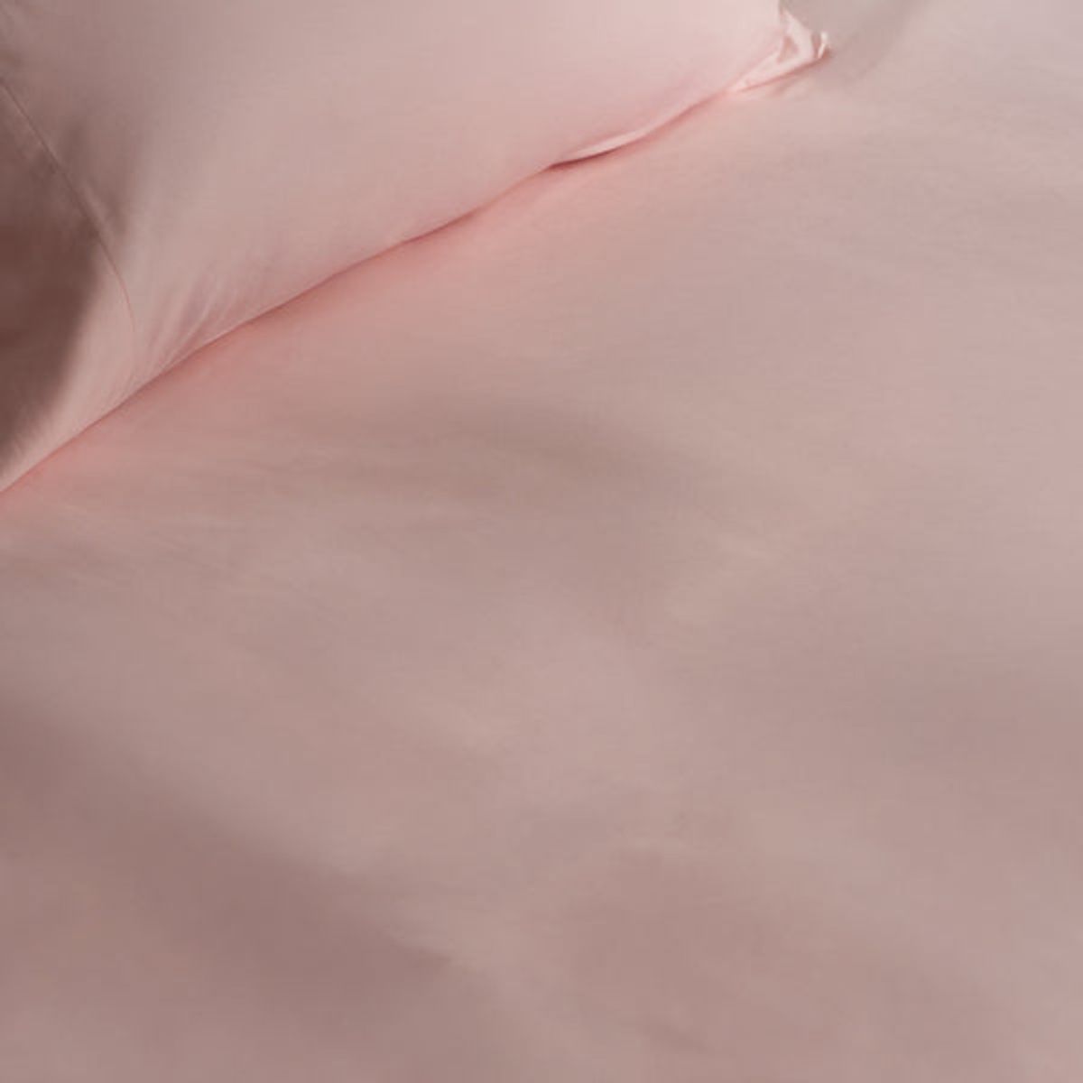PLUMAS - Juego de Sábanas Rosa 100 % Algodón 300 Hilos
