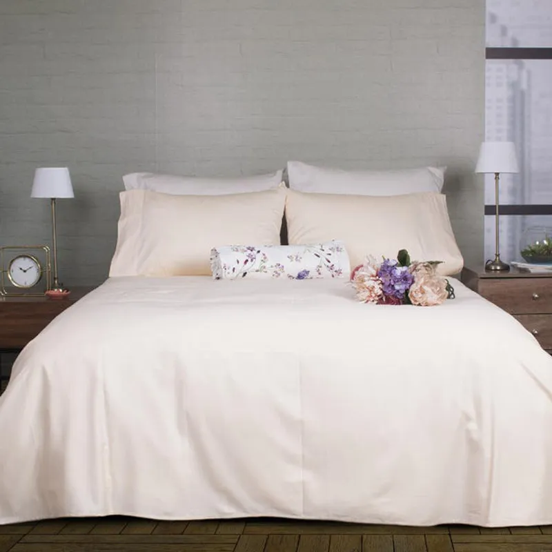 PLUMAS - Juego de Sábanas 100% Algodón Pima 400 Hilos - Antique Pink